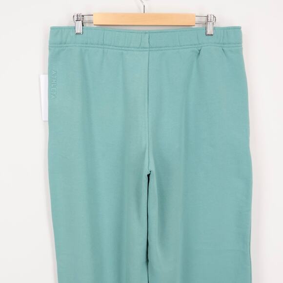 NWT Athleta Forever Fleece High-Rise Fleece Jogger In Juniper Green Size Large - Picture 5 of 10